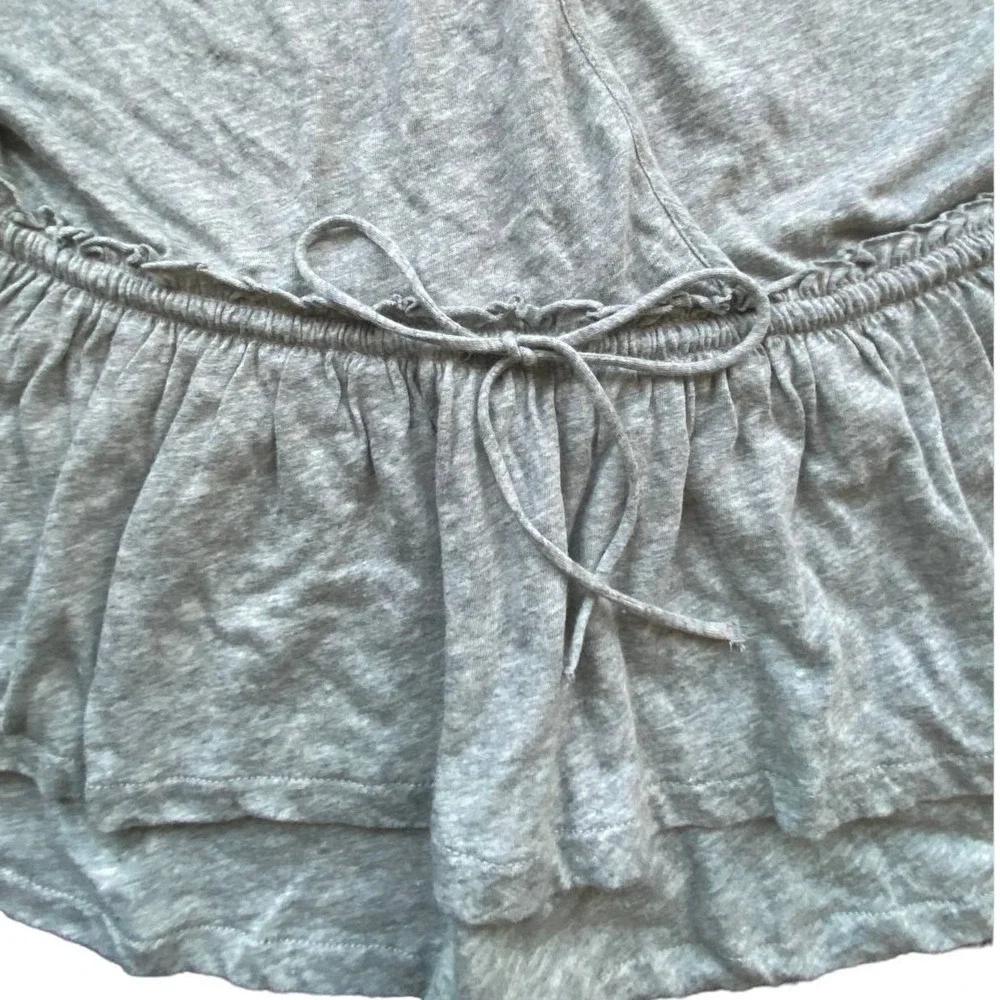 J. Crew‎ Gray Wrap Front Tie Waist Tank Top